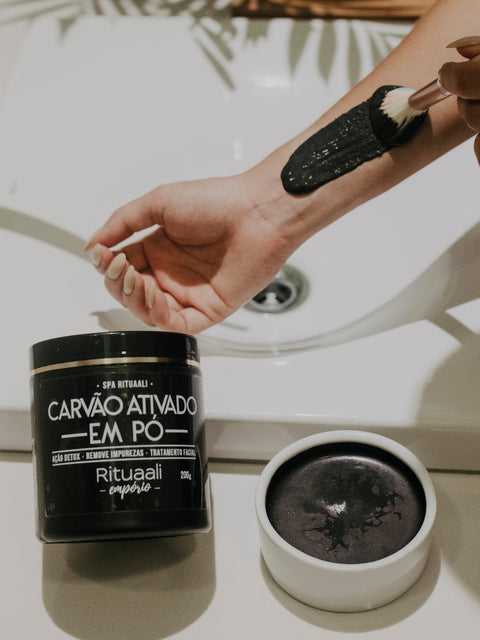Carvão Ativado em Pó - Detox Natural para Pele