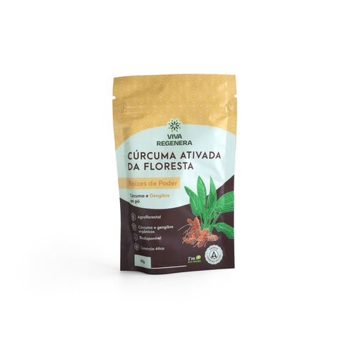 Cúrcuma Ativada com Gengibre - Viva Regenera 60g