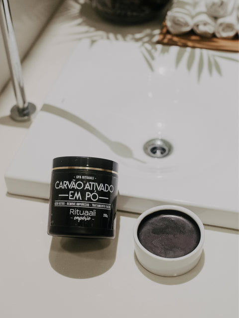 Carvão Ativado em Pó - Detox Natural para Pele