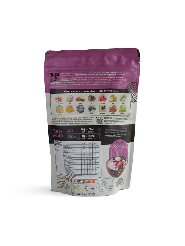 Superfoods em Pó Mahta - Açaí e Camu Camu 360g