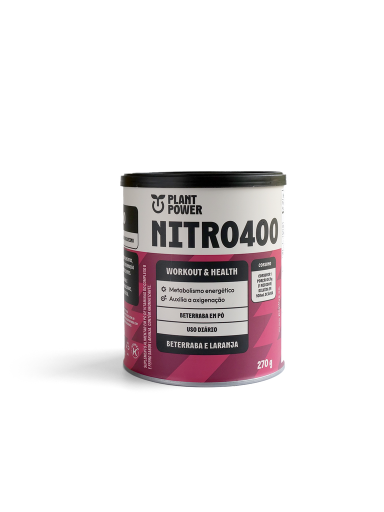 Nitro400 Suplemento Alimentar - Beterraba, Laranja e Vitaminas para Energia e Performance